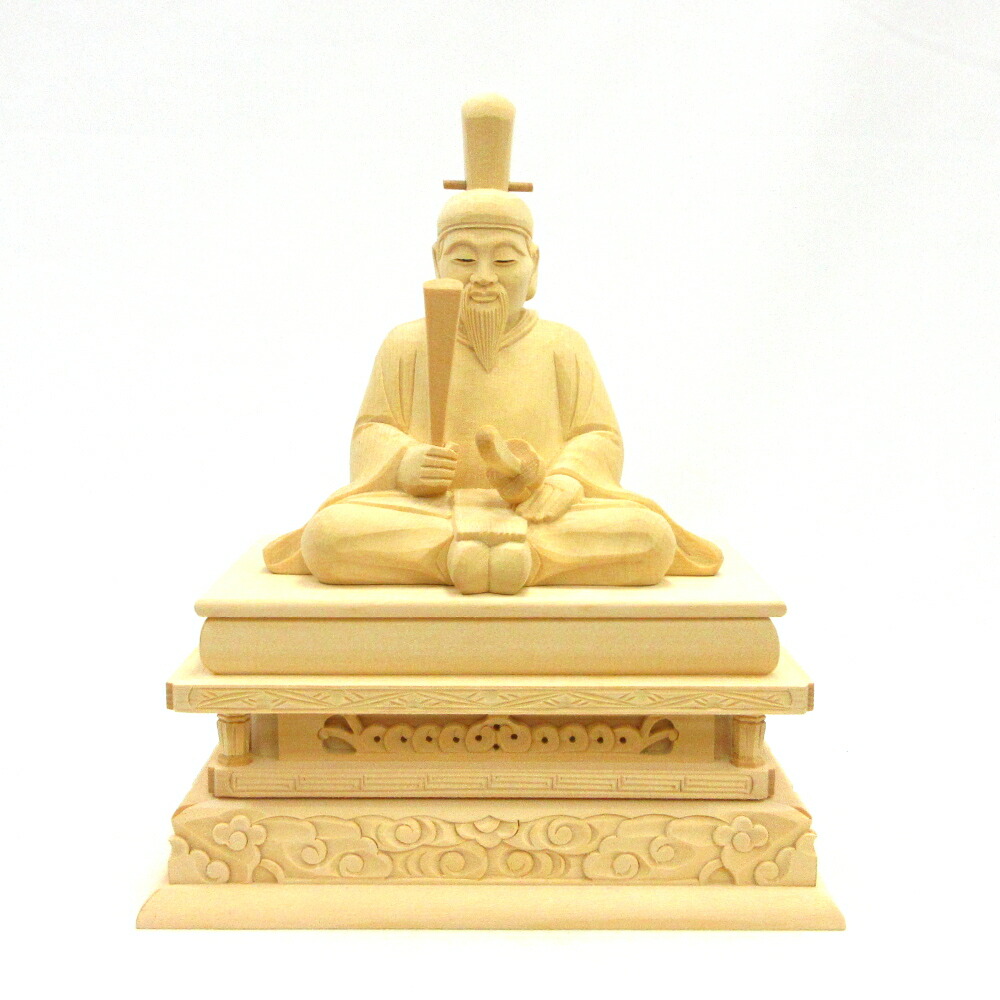 楽天市場】神像 菅原道真 3.5寸 桧木 天神さん 玉眼付 学問の神様 天満