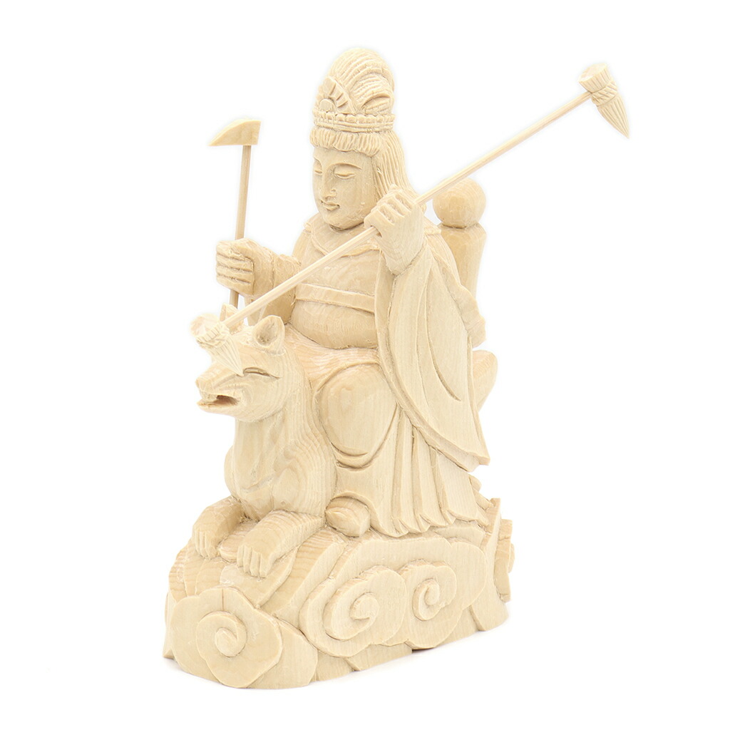 楽天市場】仏像 稲荷大明神 騎狐像 総高15cm 桧木 お稲荷さん お稲荷様