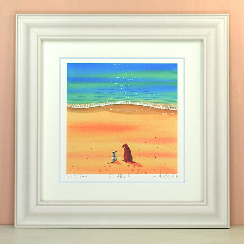 楽天市場】風鈴丸 額付き木版画 うたたね森 2000年 : ベルセーブ