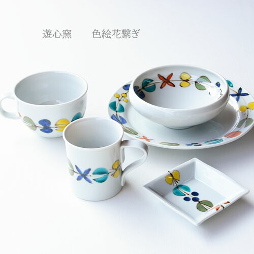 楽天市場】遊心窯 スープカップ 色絵花繋ぎ 徳永遊心窯 単品販売