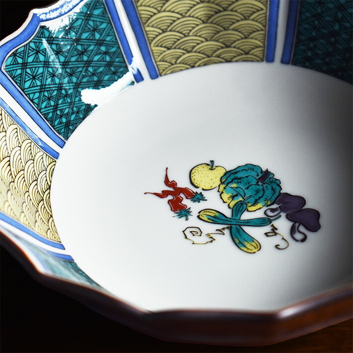 楽天市場】九谷焼 煮物鉢 小紋野菜（径 約16cm）（ 和食器 中鉢 和趣