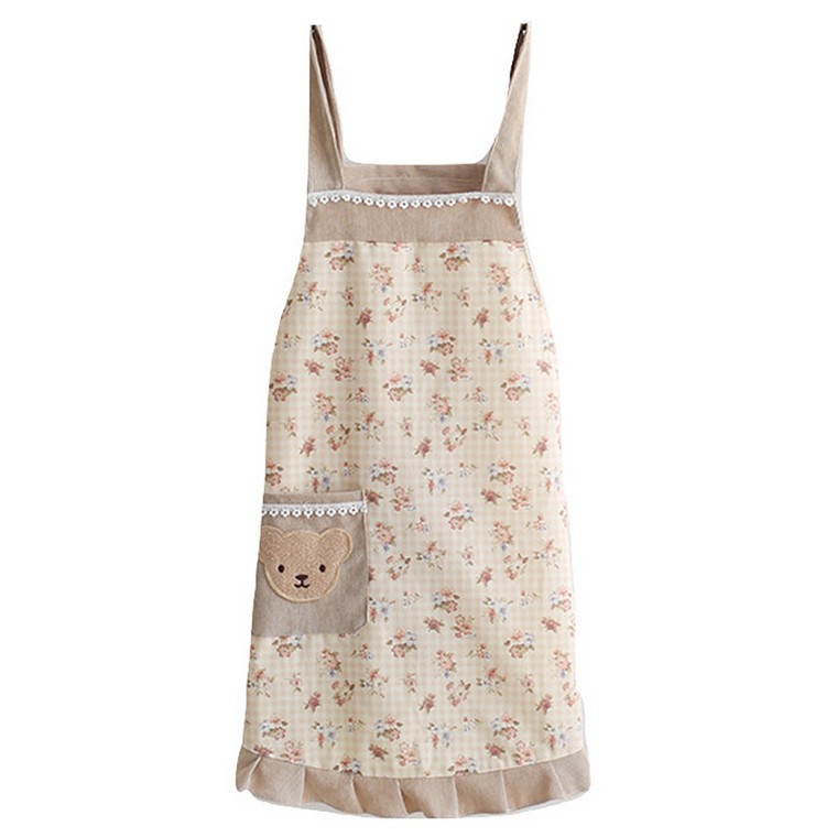 楽天市場】レディース エプロン ポケット付 花柄 小花 フラワー 動物