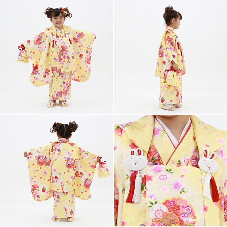 楽天市場】【レンタル】七五三 着物 3歳 被布セット 女の子 11点フル