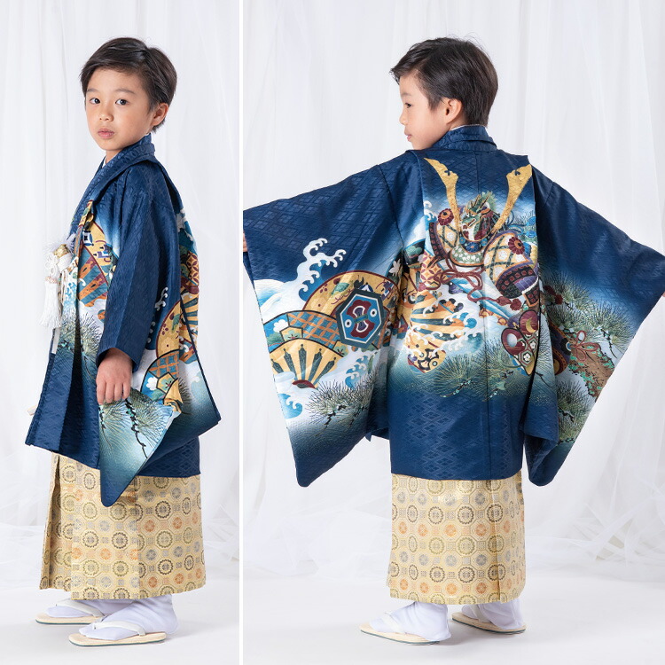 楽天市場】【レンタル】七五三 着物 3歳 羽織袴セット 男の子 15点フル