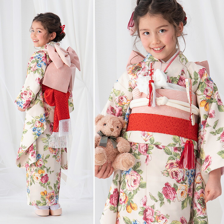 楽天市場】七五三 着物 7歳 四つ身 単品 女の子 着付けマニュアル付き