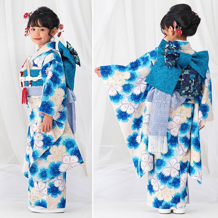 楽天市場】【レンタル】七五三 着物 7歳 四つ身セット(結び帯セット
