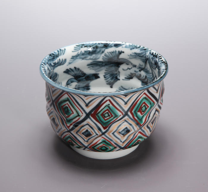 楽天市場】村田幸之介作松鳥格子汲出し 【送料無料】【京焼 】【清水焼