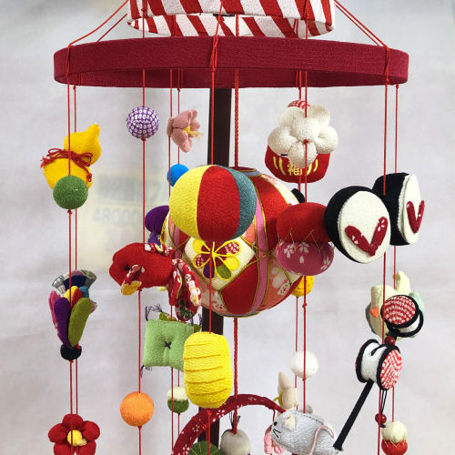 楽天市場】つるし飾り ちりめん細工 吊るし飾り 12本吊り 2段 つるし