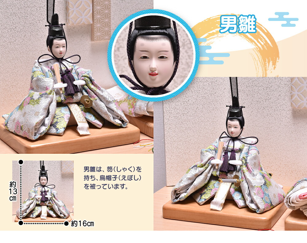 楽天市場】雛人形 ひな人形 収納飾り コンパクト「心陽 koharu」 間口