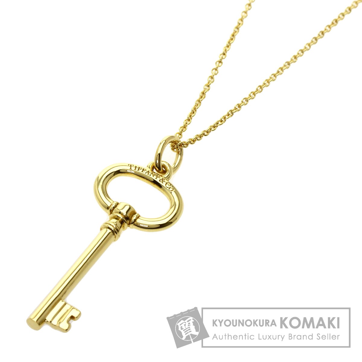 楽天市場】ティファニー オーバルキー ネックレス K18イエローゴールド