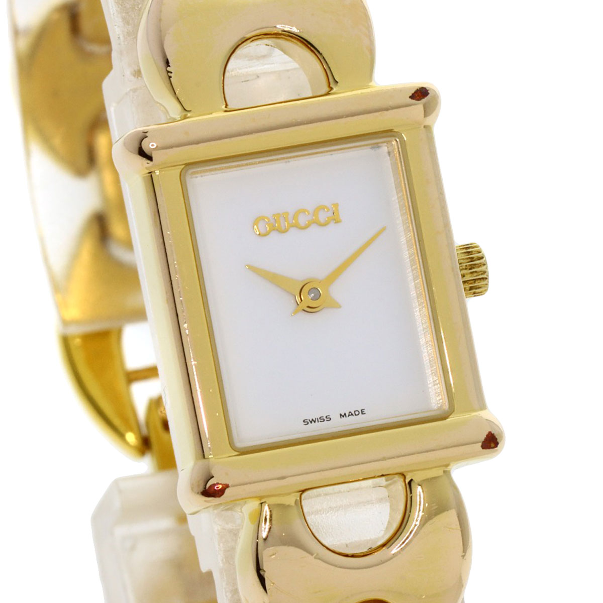 楽天市場】グッチ 1800L スクエアフェイス 腕時計 GP/GP レディース