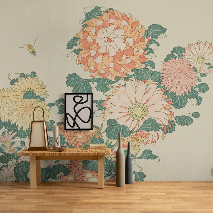 楽天市場】【全品対象クーポン配布中】 花 キクの壁紙 サイズオーダー