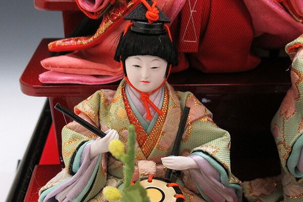 楽天市場】雛人形 ひな人形 K102 オルゴール付き【三人官女】【五人