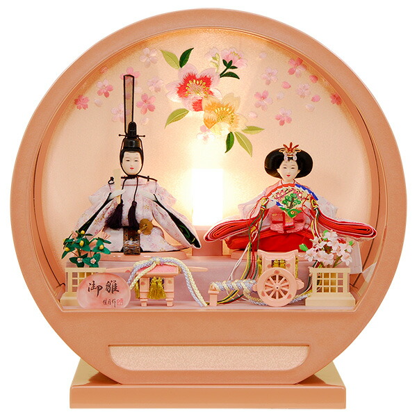 楽天市場】雛人形 ひな人形 K124 コンパクト 佳月 かげつ 雛人形 雛