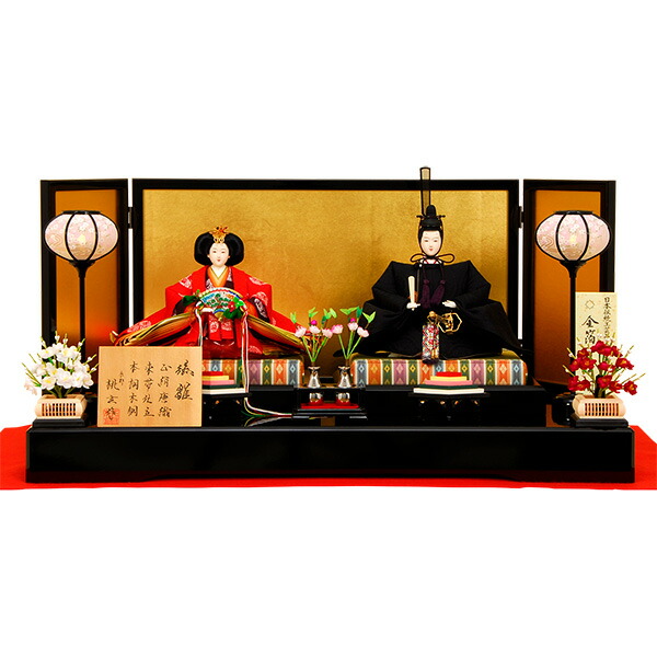 楽天市場】正絹 雛人形 京雛102【ひな人形】【佳月】【かげつ】【京雛