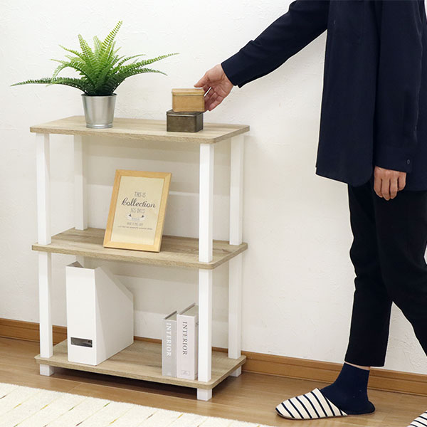 楽天市場】収納ラック 3段 オープンラック3段 工具不要 簡単組立 幅