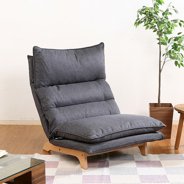 楽天市場】座椅子ソファー 1P 一人掛け ハイバック リクライニング