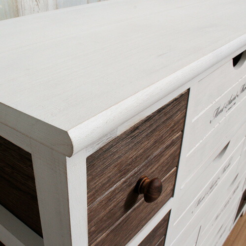 楽天市場】アンティーク チェスト 北欧 白 4段 (L) ホワイト おしゃれ