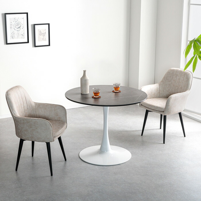 楽天市場】ダイニングテーブル セラミック 丸 2人掛け用 90cm 丸