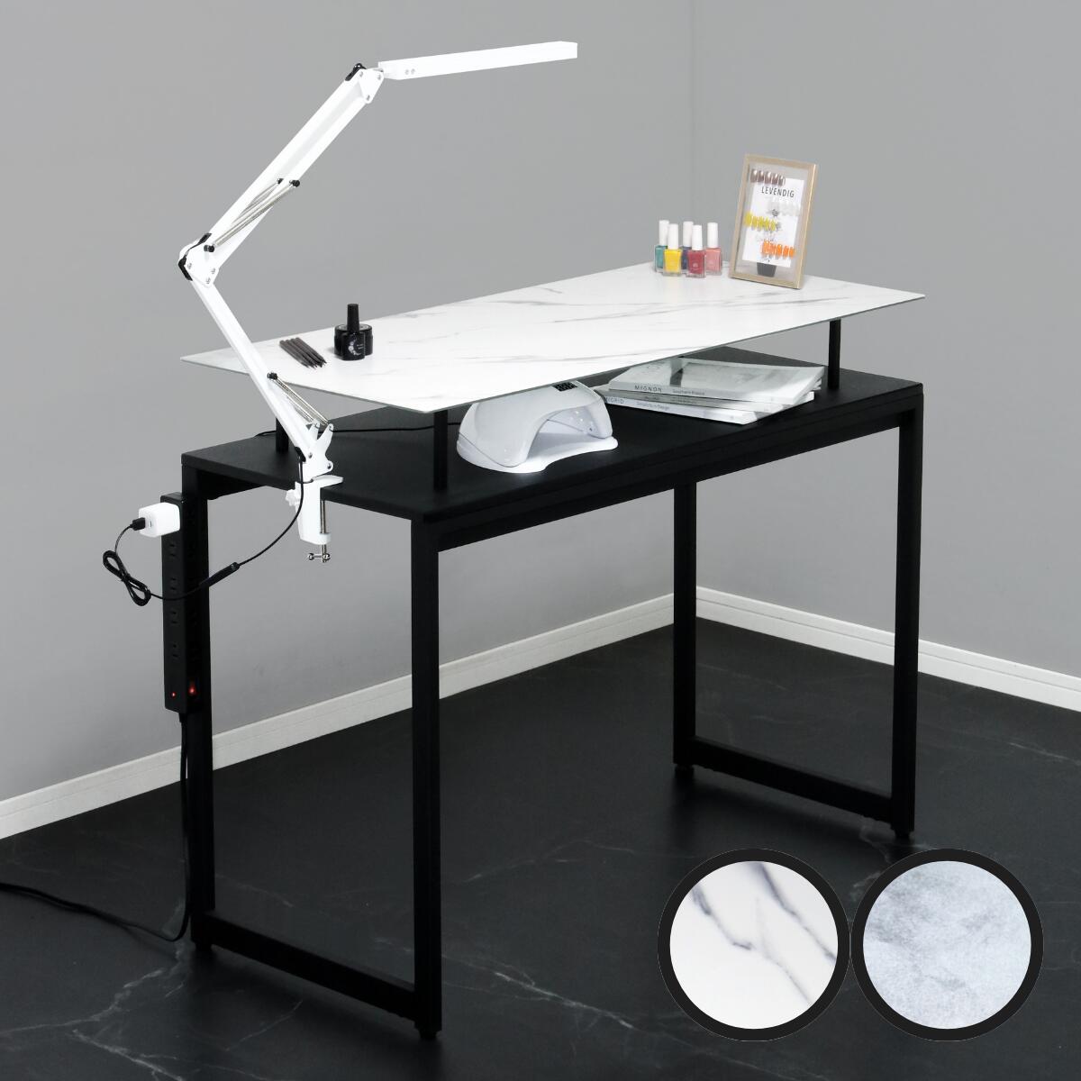 楽天市場】ネイルデスク ネイルテーブル デスク コンクリート調 大理石