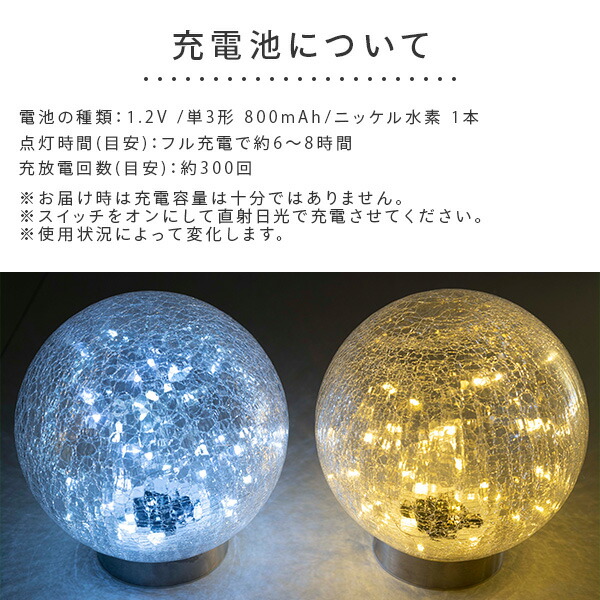 楽天市場】LEDソーラーライト 球体 直径20cmタイプ スパイク付き