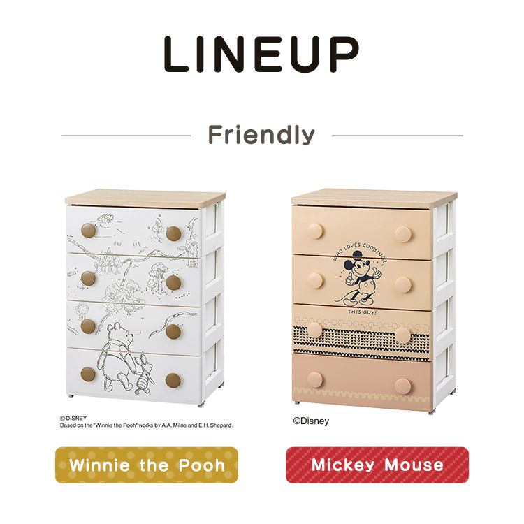 楽天市場】キャラクターチェスト 4段 アイリスオーヤマ ミッキー