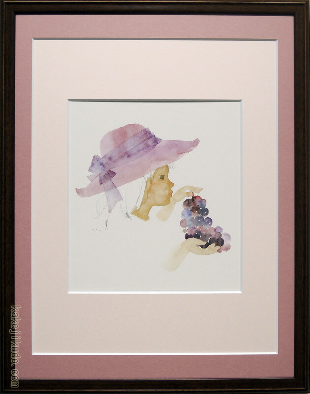 楽天市場】いわさきちひろ 絵画 ぶどうを持つ少女 アートポスター 送料
