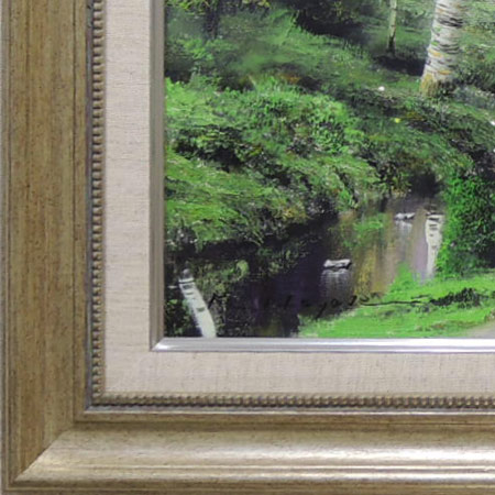 楽天市場】絵画 油絵 白樺林 （早瀬遼） 送料無料 【肉筆】【油絵