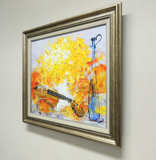 楽天市場】絵画 油絵 花とバイオリン (池田秀郎) 送料無料 【肉筆