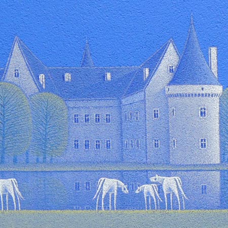 楽天市場】絵画 油絵 水辺の城 (松浦敬文) 送料無料 【肉筆】【油絵