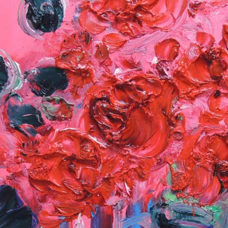 楽天市場】絵画 油絵 赤薔薇 (安食洋) 送料無料 【肉筆】【油絵】【花