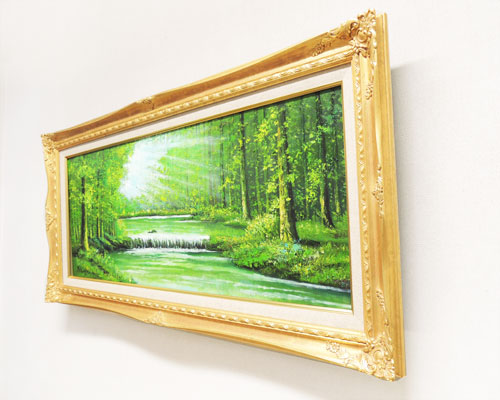 楽天市場】絵画 油絵 陽光 (横山守) 送料無料 【肉筆】【油絵】【日本