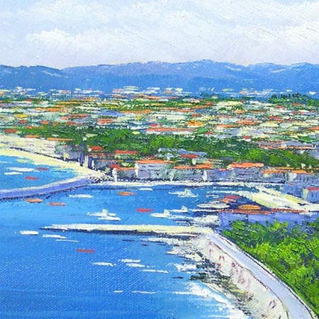 楽天市場】絵画 油絵 南フランス地中海コートダジュール （滝川英彦
