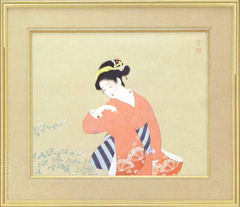 楽天市場】上村松園 絵画 『初秋』 送料無料 【複製】【美術印刷