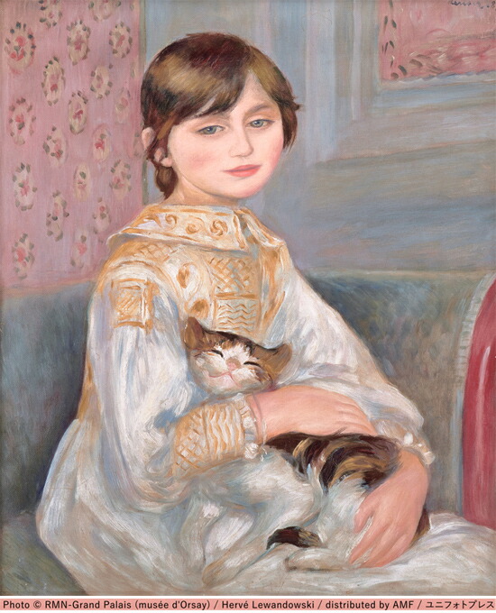 楽天市場】ルノワール 絵画 ジュリー・マネ(猫を抱く子ども) 送料無料
