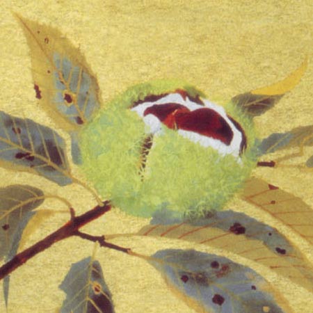 楽天市場】奥村土牛 絵画 栗 送料無料 【複製】【美術印刷】【巨匠