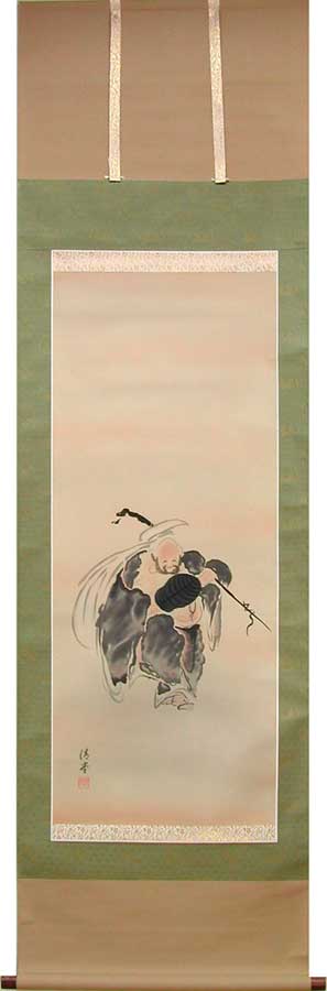 楽天市場】掛け軸 布袋 （小林清堂） 送料無料 【掛軸】【一間床・半間