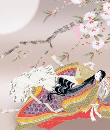 楽天市場】掛け軸 紫式部〜式部雛〜 (西尾香悦) 送料無料 掛軸