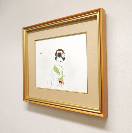 楽天市場】志村立美 美人画 『いこい』 肉筆作品（中古） 送料無料