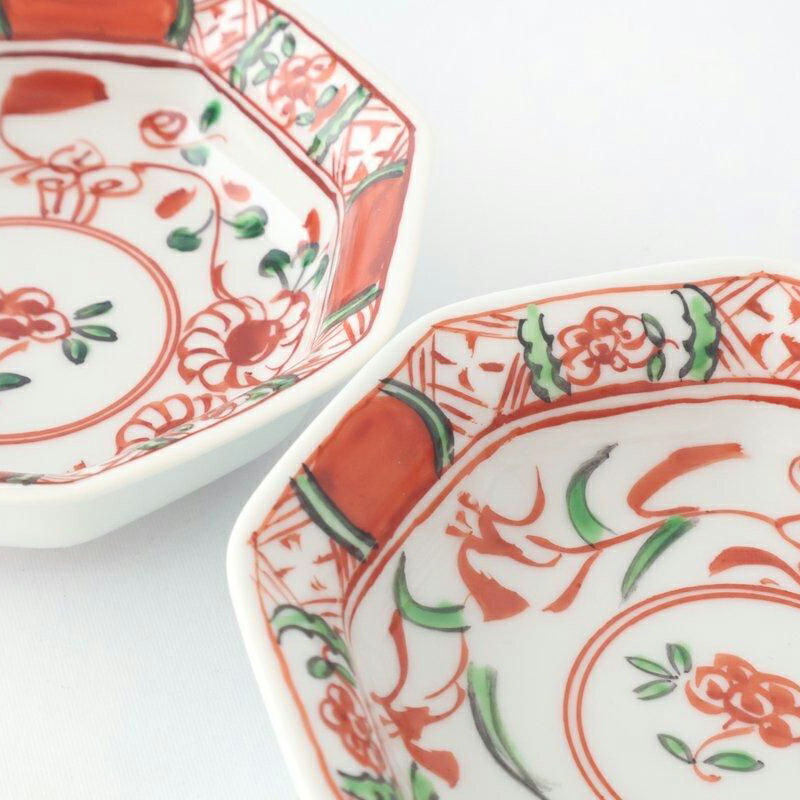 楽天市場】【10％OFFクーポン】有田焼 八角3寸皿 呉須赤絵 磁器 小皿