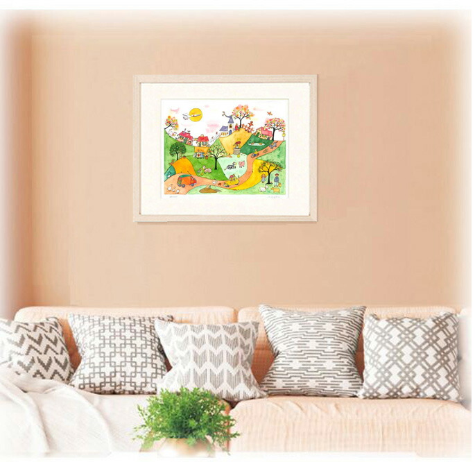 楽天市場】絵画 版画 インテリア クリーブ・くねくねストーリート