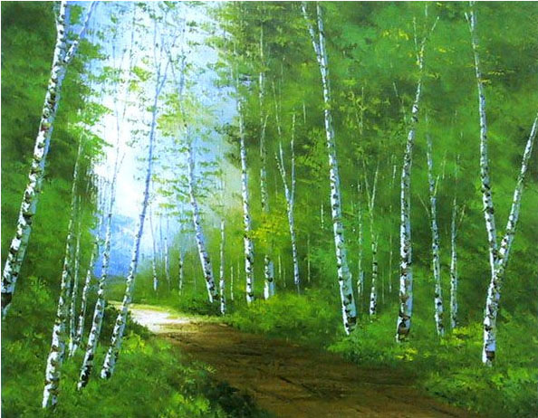 楽天市場】小林幸三・上高地/白樺林（長野）（絵画・版画） : 絵画生活