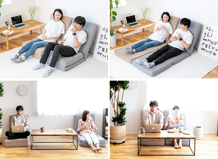 楽天市場】3way 座椅子【ソファ ソファベッド 一人掛け ローソファ