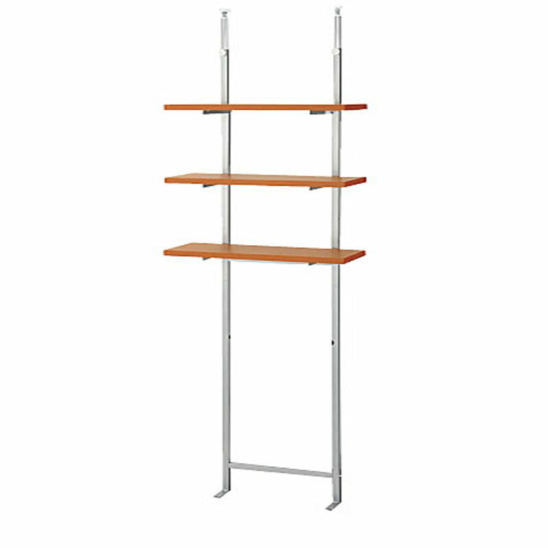 楽天市場】【日本製・送料無料】 つっぱり式棚板無段階可動ラック（3段