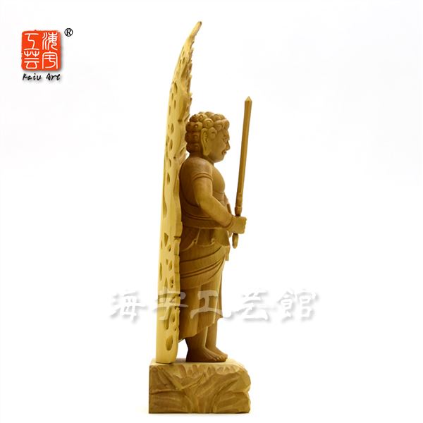 楽天市場】木彫仏像 【運慶形不動明王像】 柘植（ツゲ） 立5.0寸 総高