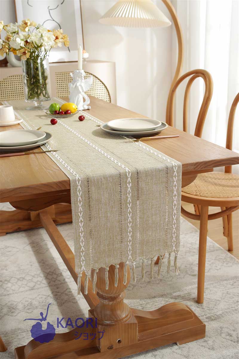 楽天市場】テーブルランナー10サイズ 無地 リバーシブル 食卓ランナー