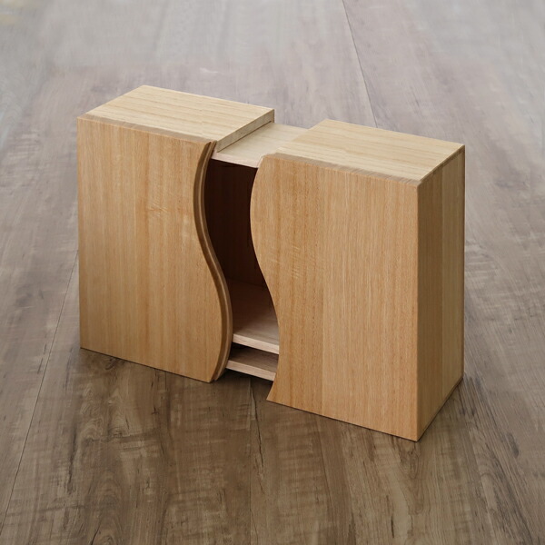 楽天市場】[多目的桐箱] 想ひ箱 木地桐箱 左右開閉式 桐木地無垢材