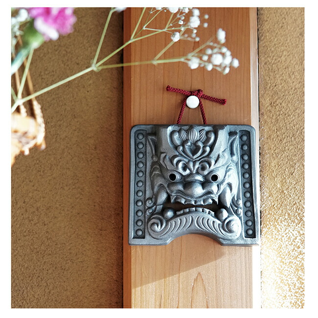 楽天市場】三州鬼瓦 [ 壁掛け鬼瓦 ] 伝統工芸 鬼師がつくる鬼瓦 魔除け