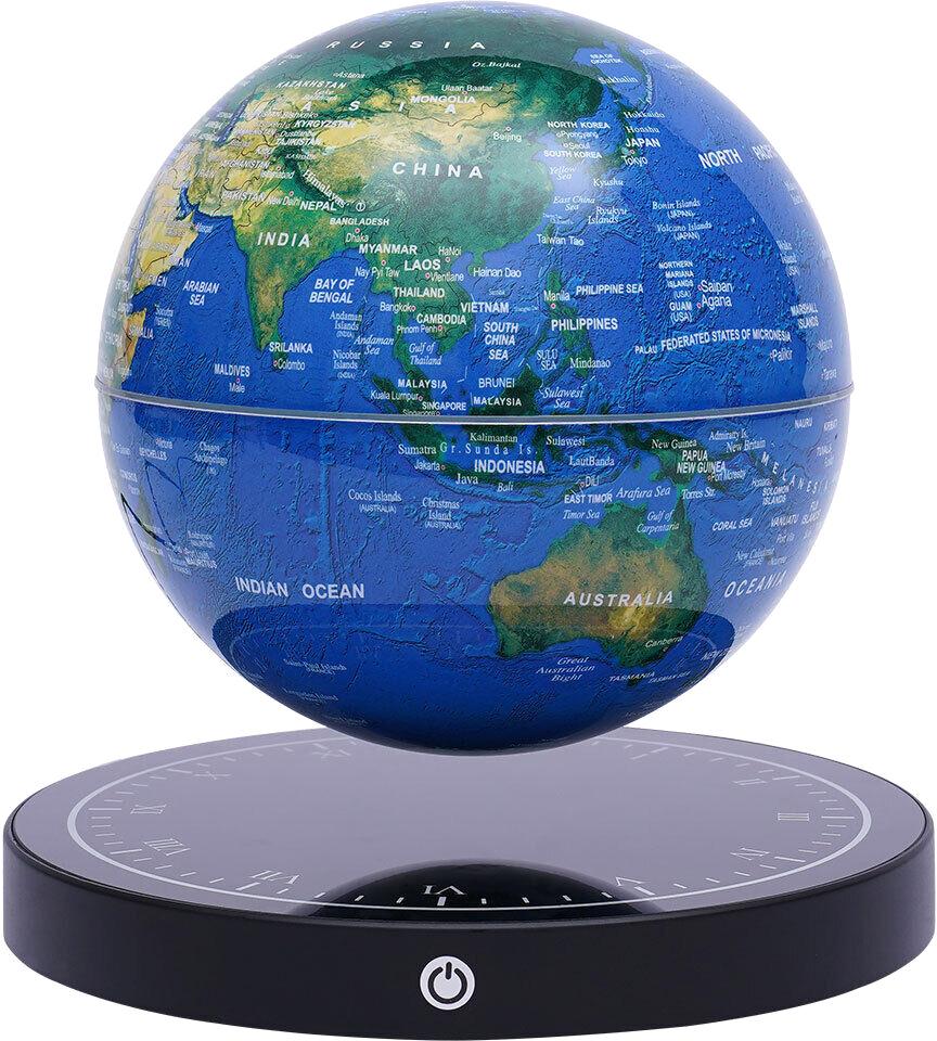楽天市場】ドーム型ミラーベースの上で浮揚する地球儀円盤型 神秘的に