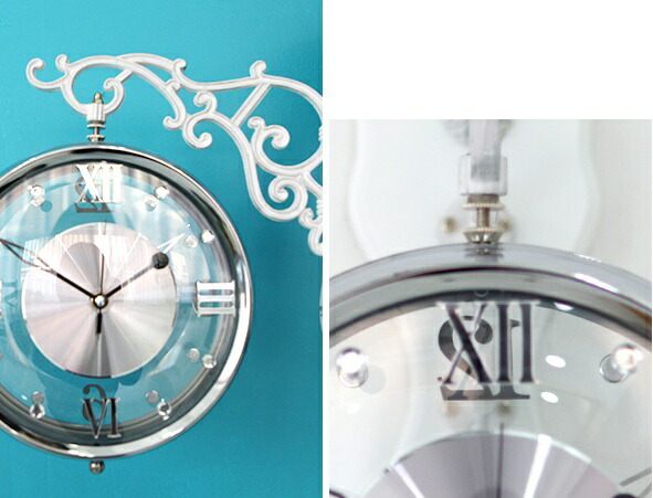 楽天市場】ヌード 両面時計YTN 壁掛け時計 掛け時計 スケルトン 両面